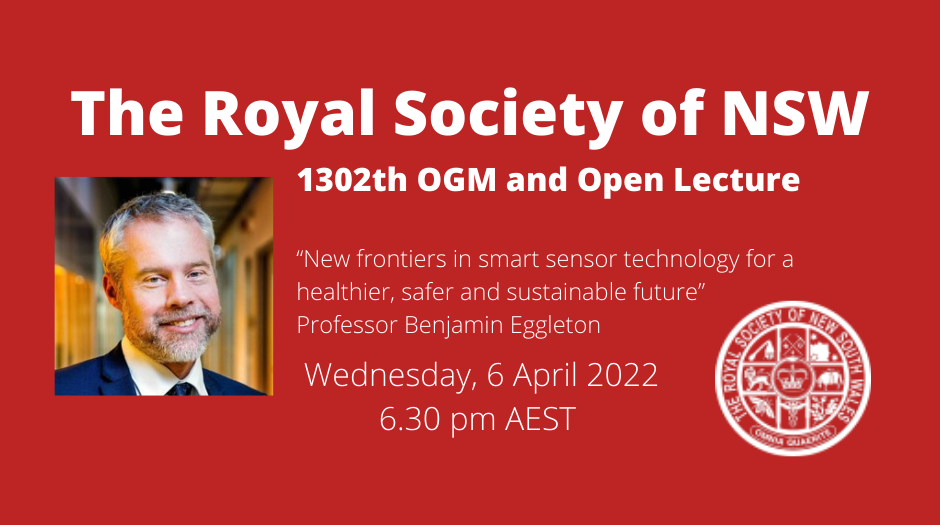 The Royal Society of NSW 1302th OGM and Open Lecture